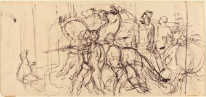 Wagenlenker von Eugène Delacroix