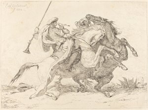Begegnung der maurischen Reiter von Eugène Delacroix