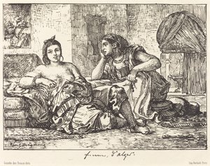 Frauen von Algier, 1833 von Eugène Delacroix
