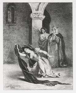 Hamlet: Der Gesang der Ophelia von Eugène Delacroix