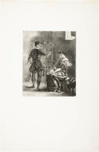 Hamlet und Ophelia von Eugène Delacroix