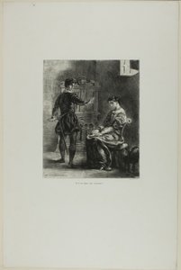 Hamlet und Ophelia, Platte 5 aus Hamlet