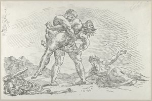 Herkules und Antäus, 1852