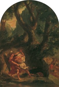 Jakob ringt mit dem Engel von Eugène Delacroix