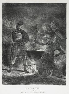 Macbeth konsultiert die Hexen