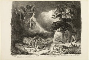 Marguerites Geist erscheint Faust, aus Faust
