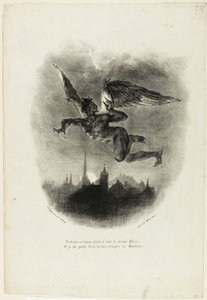 Mephistopheles fliegt von Eugène Delacroix