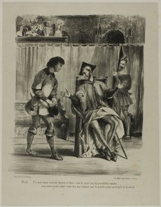 Mephistopheles empfängt den Studenten, aus Faust