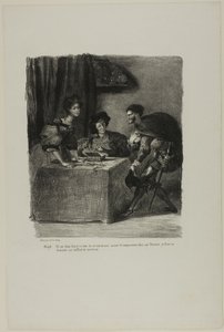 Mephistopheles besucht Martha, aus Faust