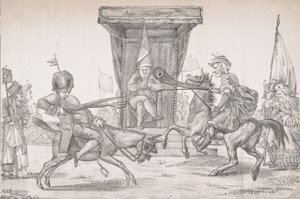 Polemisches Duell zwischen Lady Quotidienne und Sir Journal de Paris, 1821
