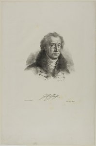 Porträt von Goethe, aus Faust von Eugène Delacroix