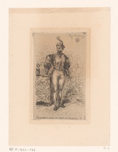 Soldat mit Schwert von Eugène Delacroix