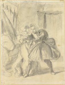 Studie von Eugène Delacroix