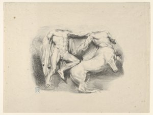 Theseus, Eroberer des Zentauren Eurytus von Eugène Delacroix