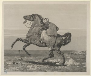 Türke besteigt sein Pferd (1824) von Eugène Delacroix