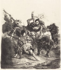 Weislingen wird von den Truppen von Goetz angegriffen (Weislingen attaqué par les gens de Goetz)