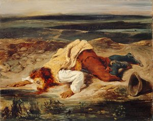 Verwundeter Brigant (Römischer Hirte) von Eugène Delacroix