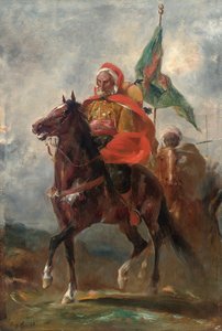 Ein orientalischer Häuptling zu Pferd