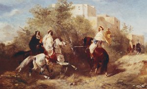 Arabische Reiter von Eugène Fromentin