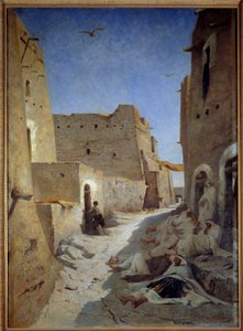 Ansicht der Bab el Gharbi Straße in Laghouat, Algerien