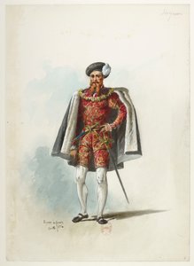 Saint-Saëns - Henry VIII - Kostümentwürfe - Lacoste - 6. Seigneur