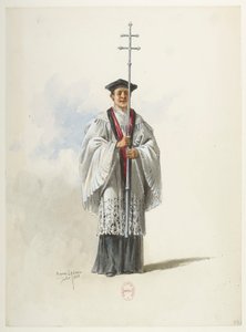 Saint-Saëns - Henry VIII - Kostümentwürfe - Lacoste - 33. Priester