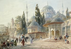Die Sehzade-Moschee in Konstantinopel