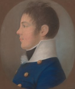 Porträt eines jungen Mannes im Profil von European 19th Century