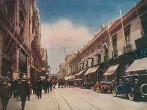 Calle Ahumada, Santiago, Chile von European Photographer