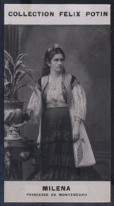 Milena, Prinzessin von Montenegro (1847) von European Photographer