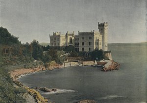 Miramar, das Schloss (farbiges Foto) von European Photographer