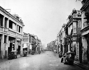 Queens Road, Hongkong, ca. 1875