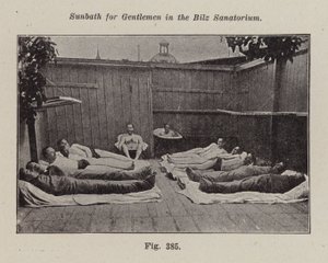 Sonnenbad für Herren im Bilz-Sanatorium von European Photographer