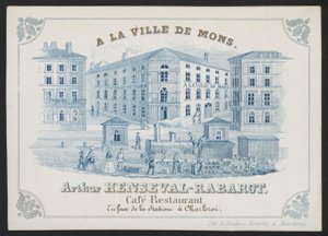 A La Ville De Mons, Arthur Henseval-Rabarot, Cafe Restaurant von European School