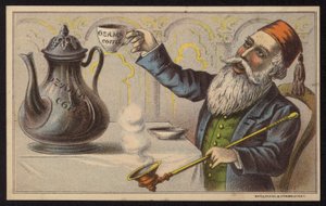Werbung für Ozama-Kaffee (Chromolithografie) von European School