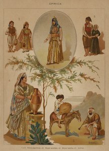 Afrika (Farblithografie) von European School