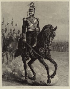 Alfonso XII., König von Spanien, in der Uniform der 15. Schleswig-Holstein Ulanen (Stich) von European School