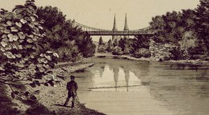 Antwerpen: Vue Prise au Parc (Lithografie) von European School