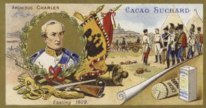 Erzherzog Karl von Österreich und die Schlacht von Aspern-Essling, Österreich, 1809 von European School