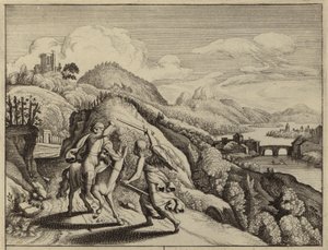 Bileam wird von seinem Esel getadelt, während er auf dem Weg zu Balak, dem König von Moab, ist von European School