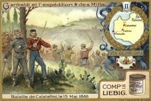 Schlacht von Calatafimi, Sizilien, 15. Mai 1860 von European School