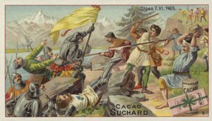 Schlacht bei Stoss, Schweiz, 7. Juni 1405 von European School