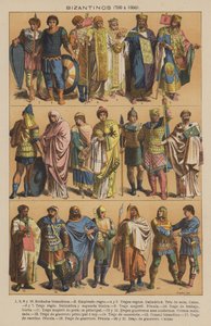 Byzantiner, 700 bis 1000 (Farblithografie) von European School