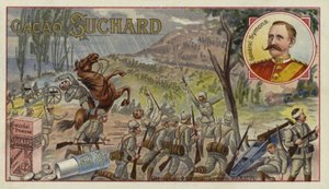 Britischer General Sir William Penn Symons tödlich verwundet in der Schlacht von Glencoe, Burenkrieg, 20. Oktober 1899 von European School