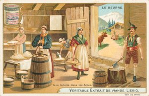 Butter, Liebig-Karte, frühes 20. Jahrhundert