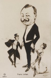 Karikaturporträt von Franz Lehar