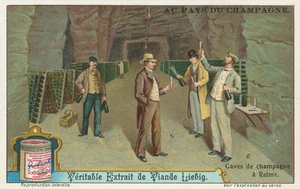Champagner, Liebig-Karte, frühes 20. Jahrhundert