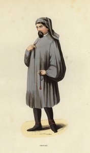Chaucer (farbige Gravur) von European School