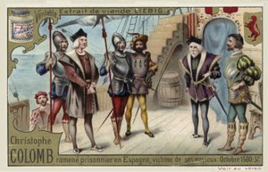 Christoph Kolumbus als Gefangener nach Spanien zurückgebracht, Oktober 1500 von European School