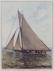 Chrysanthemum, 5-Tonnen-Segelboot vor Pornic, Bretagne von European School